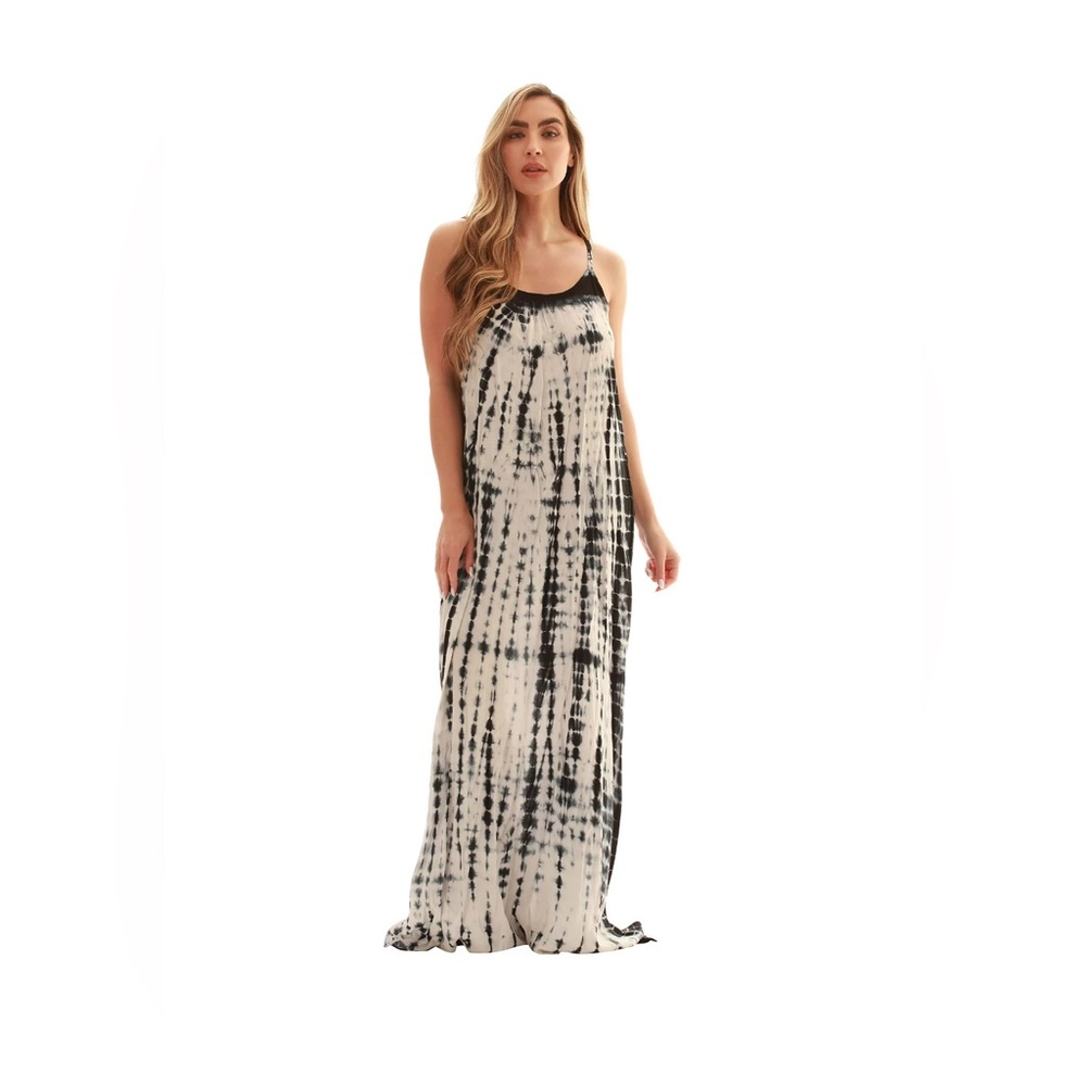 NWT Raviya Tie-Dye Low Back Bohemian Beach Swim Cover Up S